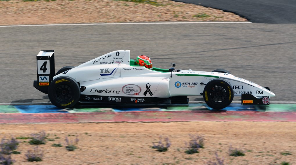 Casper T. Hansen tester på Circuit Calafat, syd for Barcelona i Spanien
(Foto: Paul Reuber)